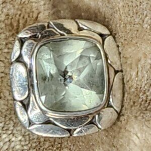 John Hardy Sterling Silver Kali White Topaz Ring
